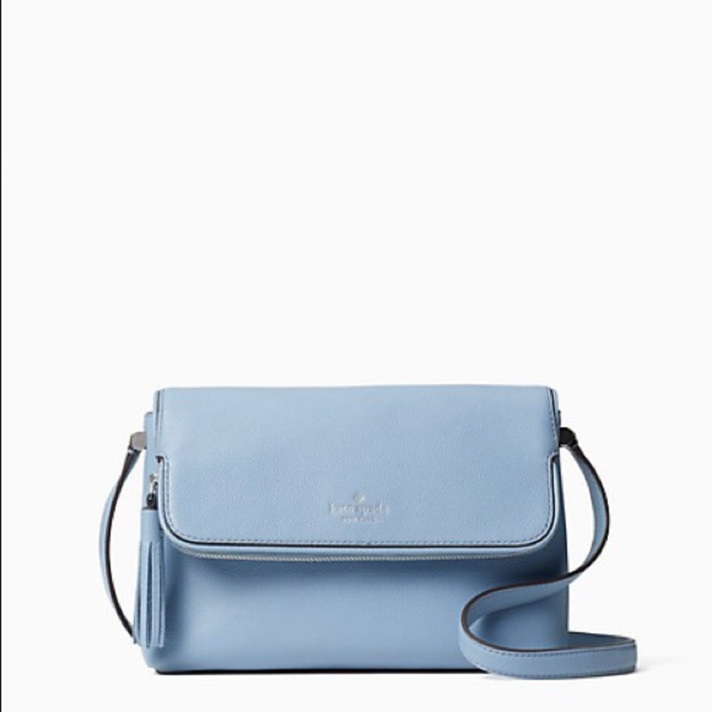 kate spade Light Blue Leather Crossbody Bag